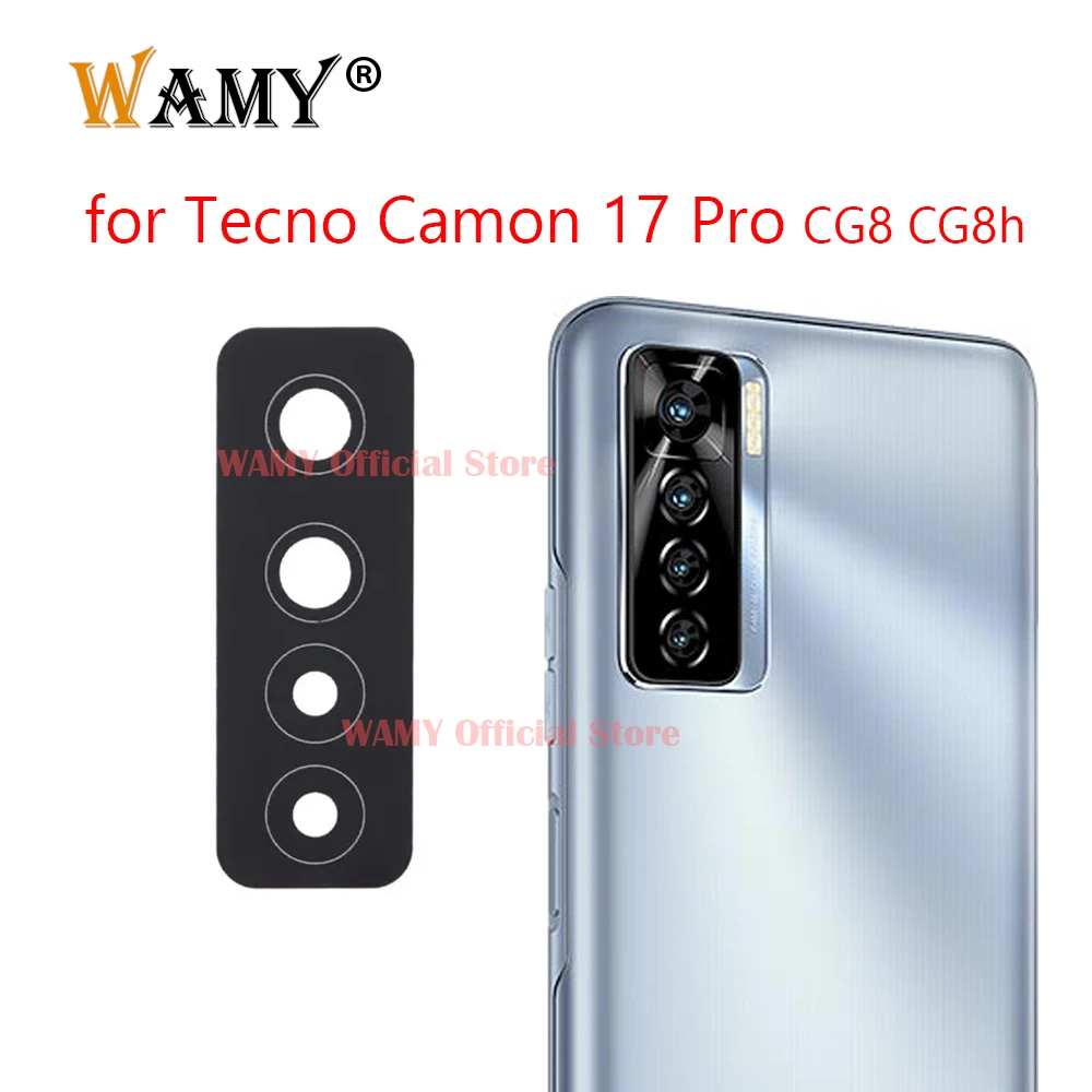 WAMY новая задняя камера стеклянный объектив Замена для Tecno Camon 17 Pro CG8 CG8h с наклейкой