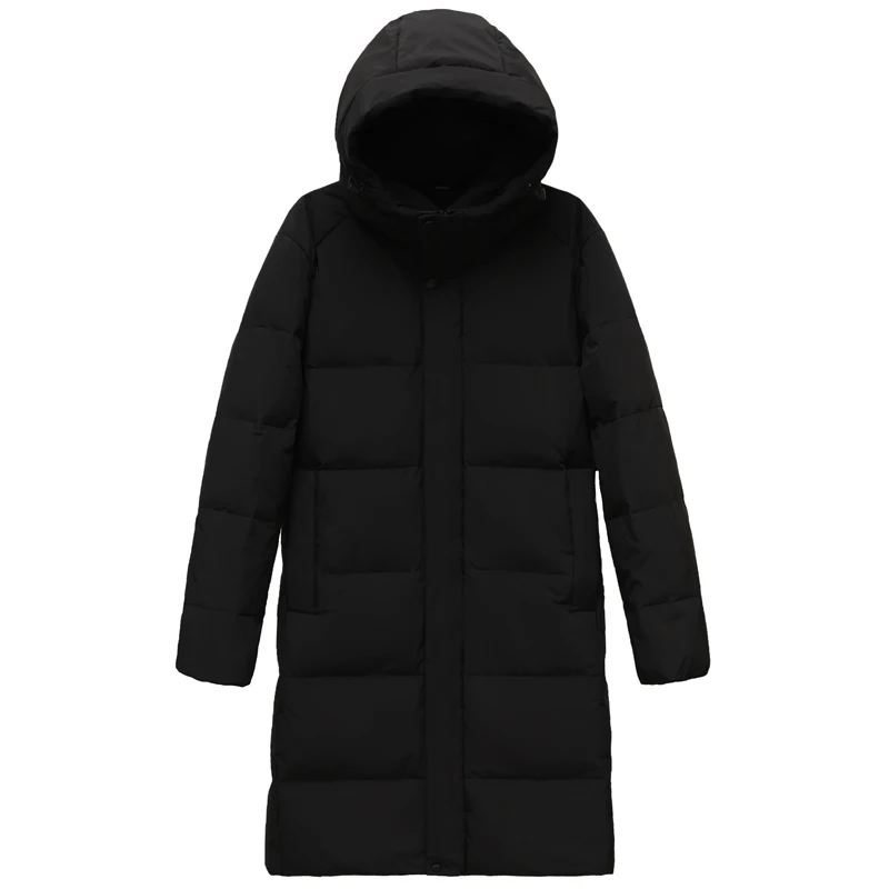 2022 Brand Winter Long Jacket Men Women Couples Warm Hooded Korean Cotton Padded Winter Coats Hooded Men Parkas Windbreaker