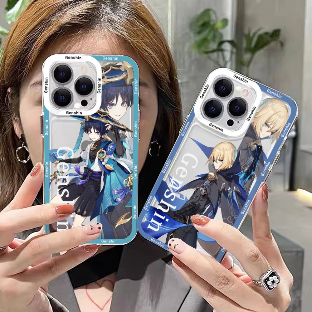 

Genshin Impact Wanderer Phone Case For Xiaomi Redmi Note 12C 11 10 Pro Plus 10C 9A 9C 9T K30 K40 K50 K60 4G 5G Transparent Capa