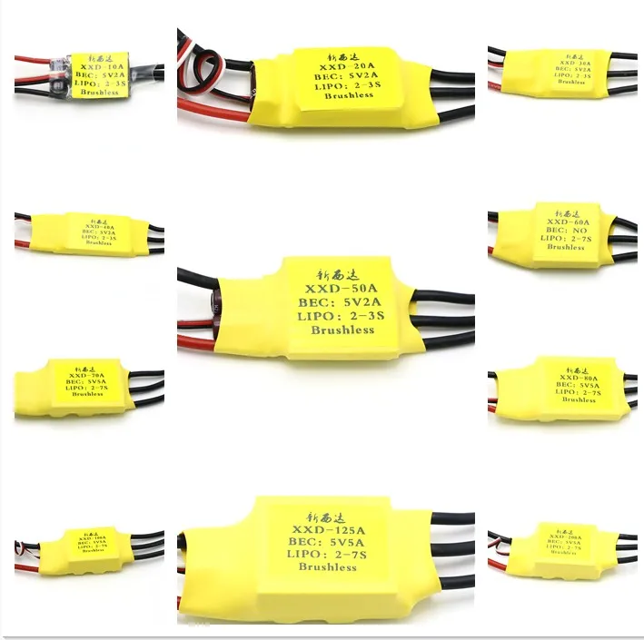 Оригинальный бесщеточный ESC XXD 10A, 15A, 20A, 30A, 40A, 50A, 60A, 70A, 80A, 100A, 125A, 200A BEC / OPTO для радиоуправляемого многовинтового самолета, запчасти «сделай сам» Оригинальный бесщеточный ESC XXD 10A, 15A, 20A, 30A, 40A, 50A, 60A, 70A, 80A, 100A, 125A, 200A BEC / OPTO для радиоуправляемого многовинтового самолета, запчасти «сделай сам»