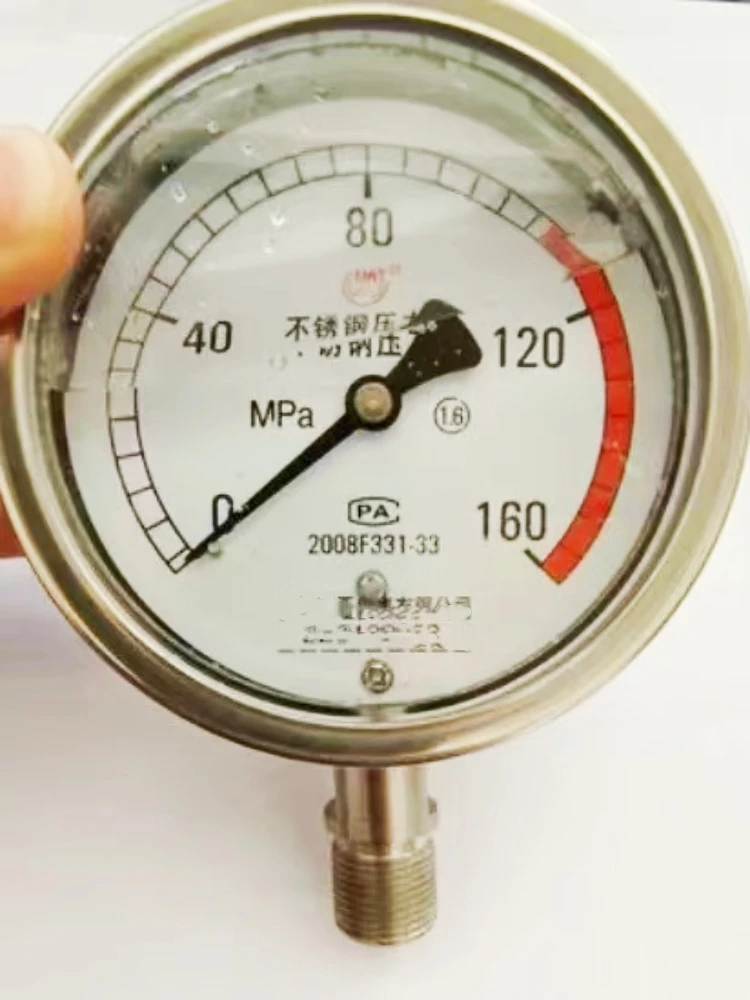 100 МПа Манометр высокого давления из нержавеющей стали радиальный манометр направления M20X1, 5 мм ударопрочный