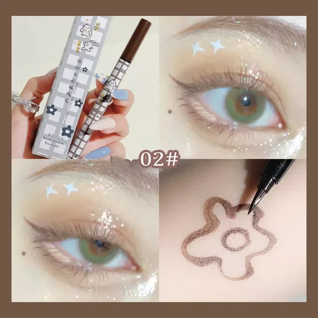 

2023NEW Colorful Eyeliner Pencil Matte Waterproof Not Blooming Black Eyeliner Pen Long Lasting Liquid Eye Liner Makeup Cosmetics