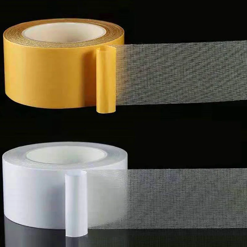 

Strong Fixation Of Double Sided Grid Fiber Tape Translucent Cloth Base Waterproof Traceless Super High Viscosity Carpet Adhesive