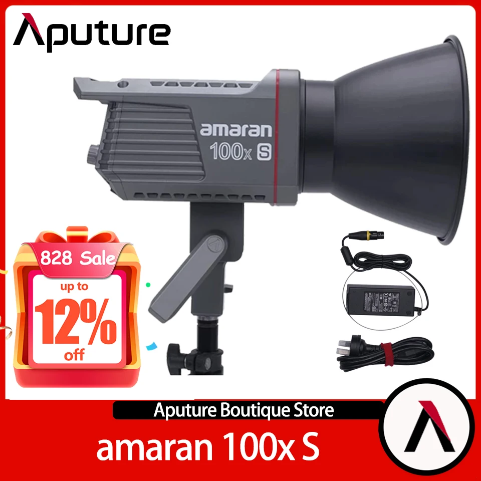 

Aputure Amaran 100x S 100W 2700K-6500K Bi-color LED Video Light for Camera Photography with Bowens Mount CRI 95+ TLCI 97+
