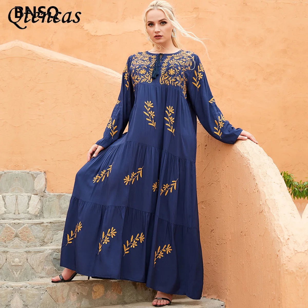 Рамадан, Abaya, Дубай, Турция, мусульманское платье, женская одежда, женское длинное платье Djellaba, модное мусульманское платье