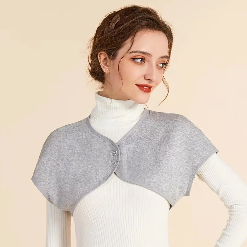 Autumn And Winter Mulberry Silk Plus Velvet Shoulder Pads Warm And Thickened Shawl Vest To Prevent Cold Cardigan Waistcoat