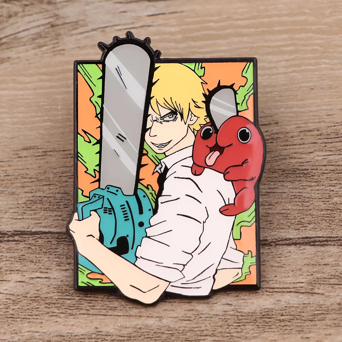 

Japanese Manga Cool Enamel Pins Chainsaw Man Anime Brooch for Clothing Backpack Lapel Badges Fashion Jewelry Accessories Gifts