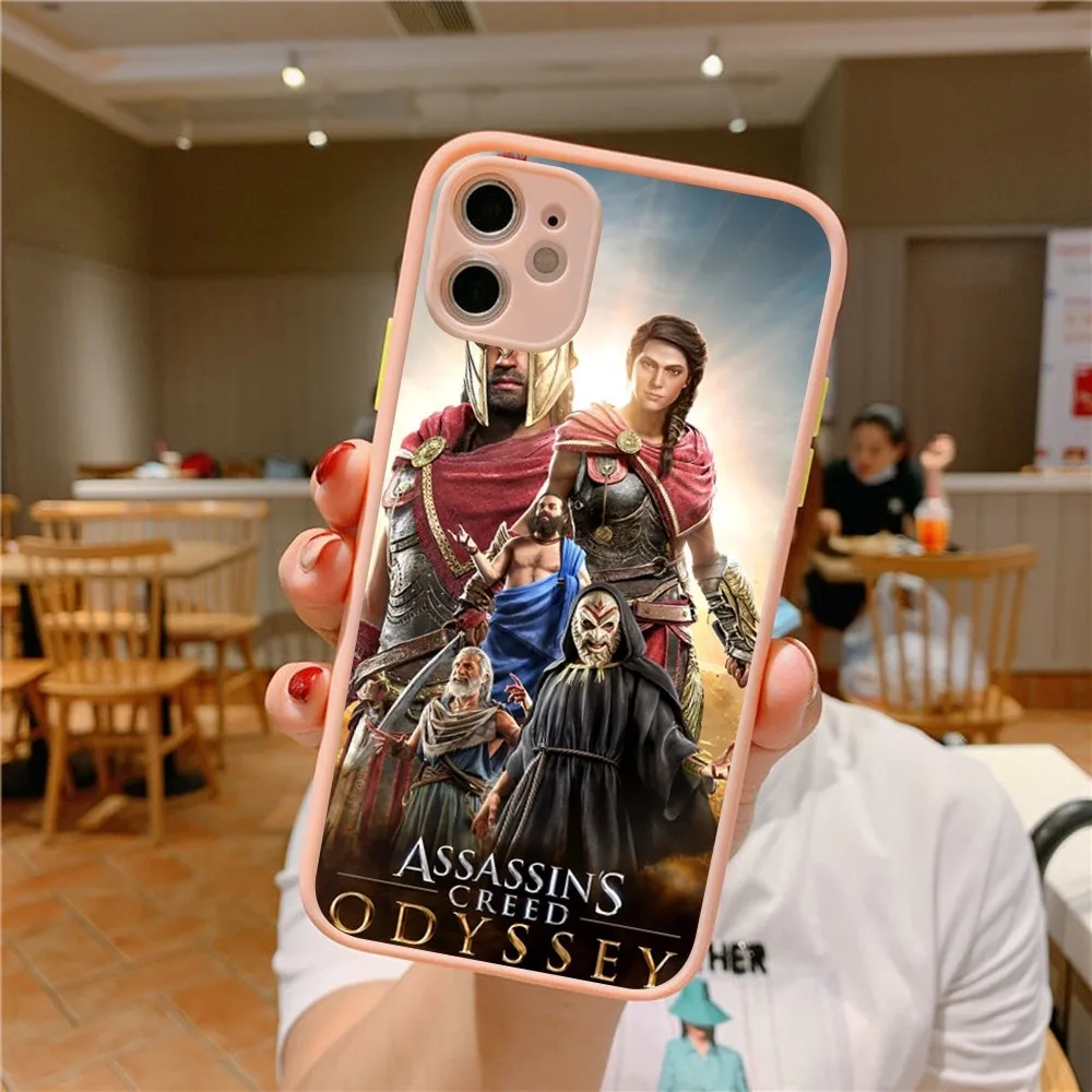 Чехол для телефона A-Assassins Game C-Creed iPhone 14 11 12 13 Mini Pro Max 8 7 Plus X XR XS MAX полупрозрачный