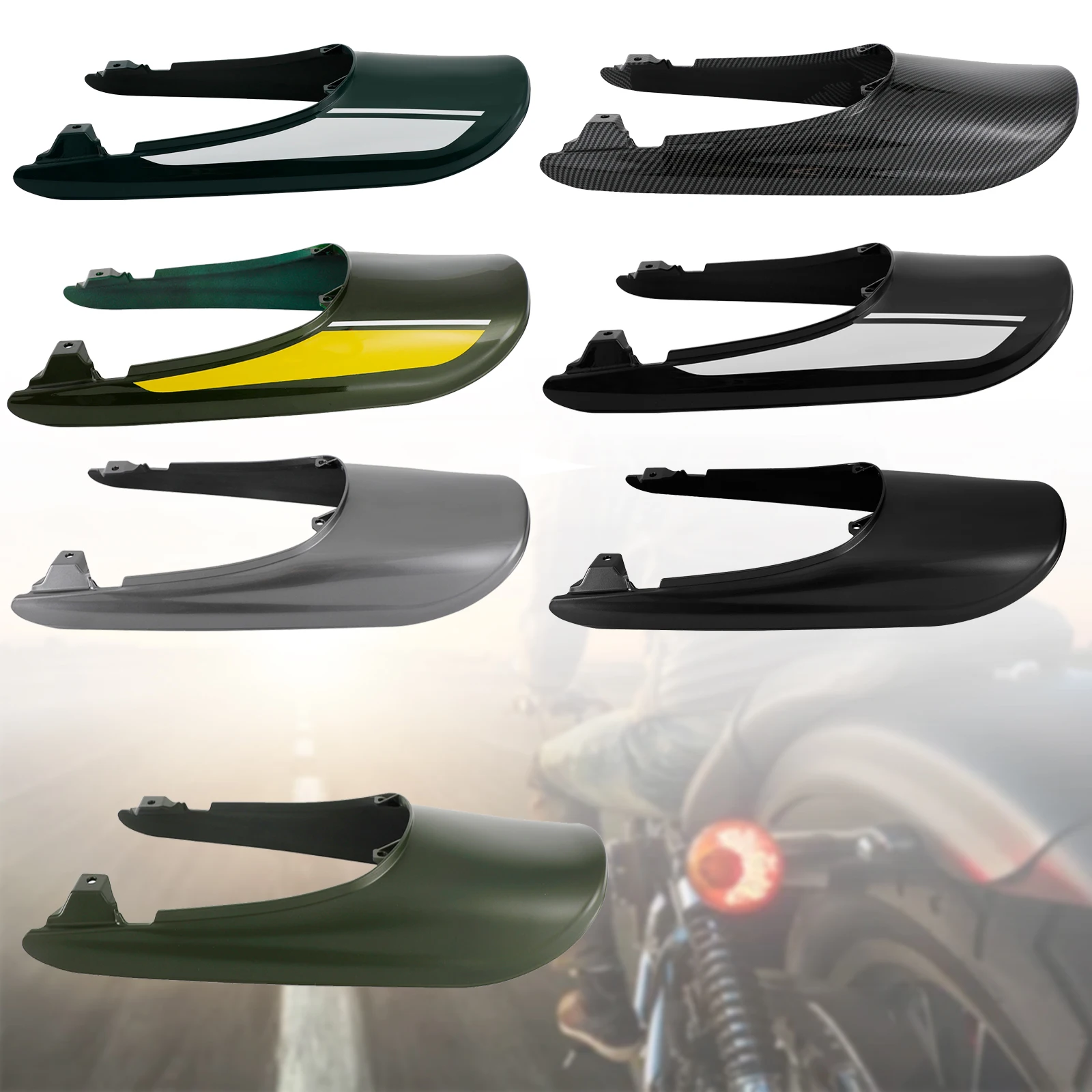 

Areyourshop Tail Cowl Fairing+License Plate Bracket fit for Kawasaki Z900RS 2018-2022 Motor Accessories