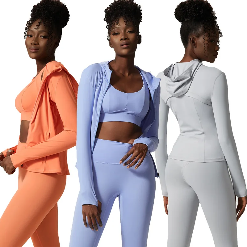 Новый комплект из трех предметов для йоги одежда костюм фитнеса женская