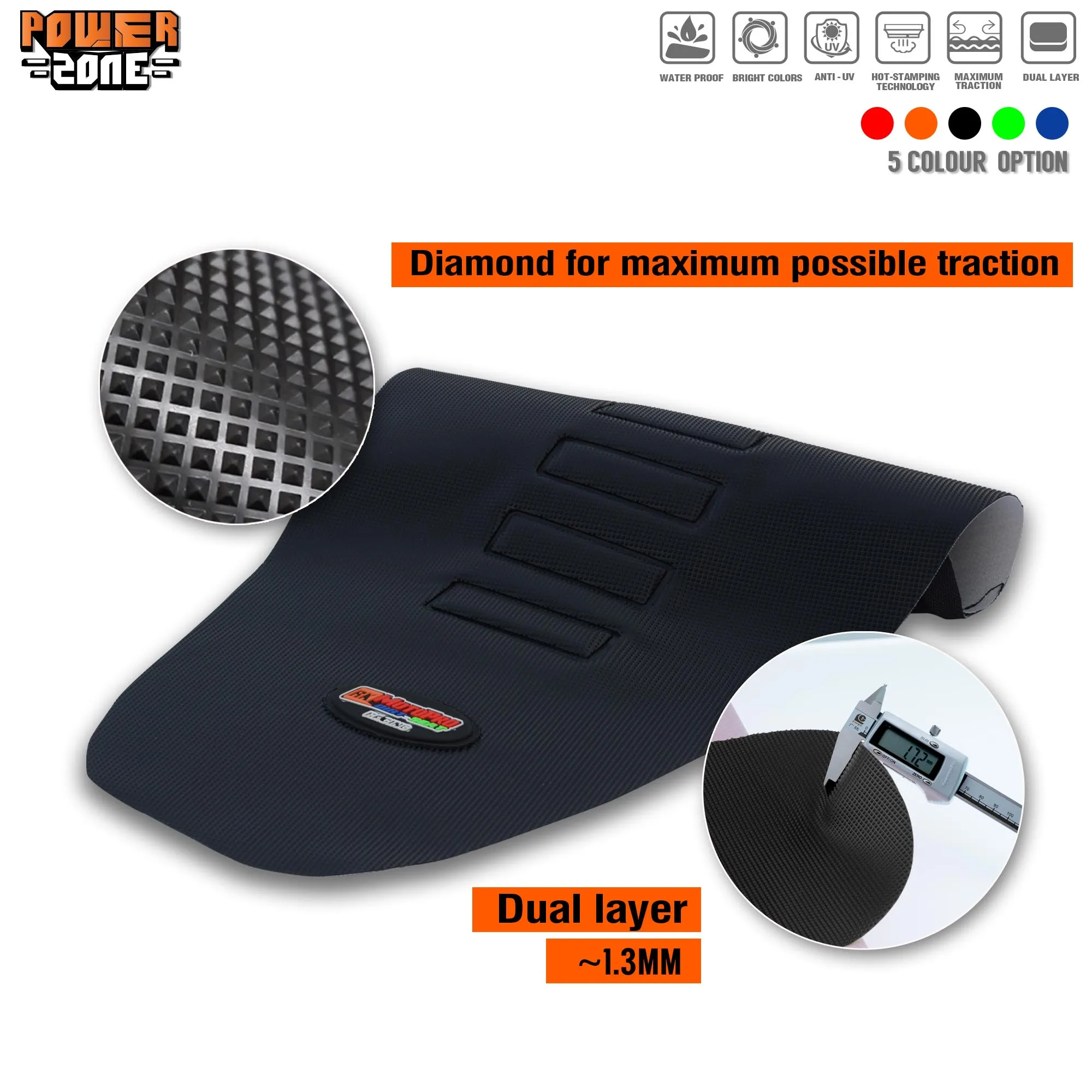 Чехол на сиденье мотоцикла POWERZONE с нескользящим захватом мягкий чехол 3D KXF CRF YZF WR TC