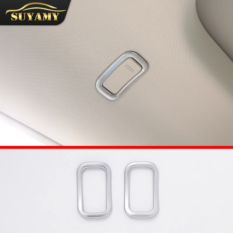 

ABS Chrome Car Rear Roof Hook Frame Decorative Sticker For Mercedes Benz S Class W222 2014-2017 Car-Styling Interior Accessories