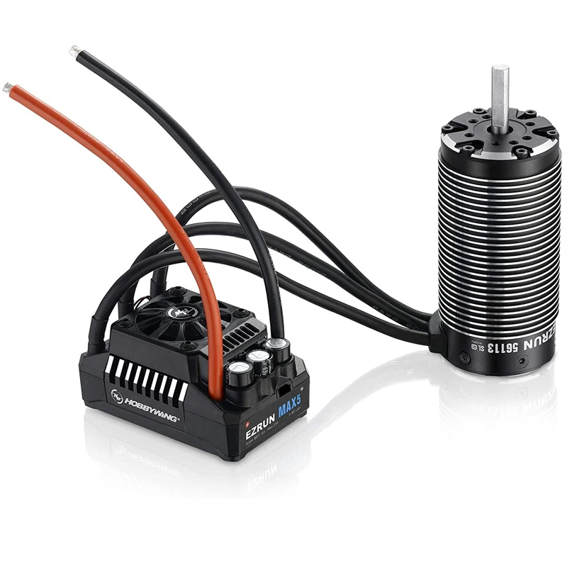 

Двигатель HOBBYWING Ezrun MAX5 ESC + Ezrun Max, 56113, 1/5 кв, бесщеточный двигатель, внешняя мощность для радиоуправляемых автомобилей масштаба