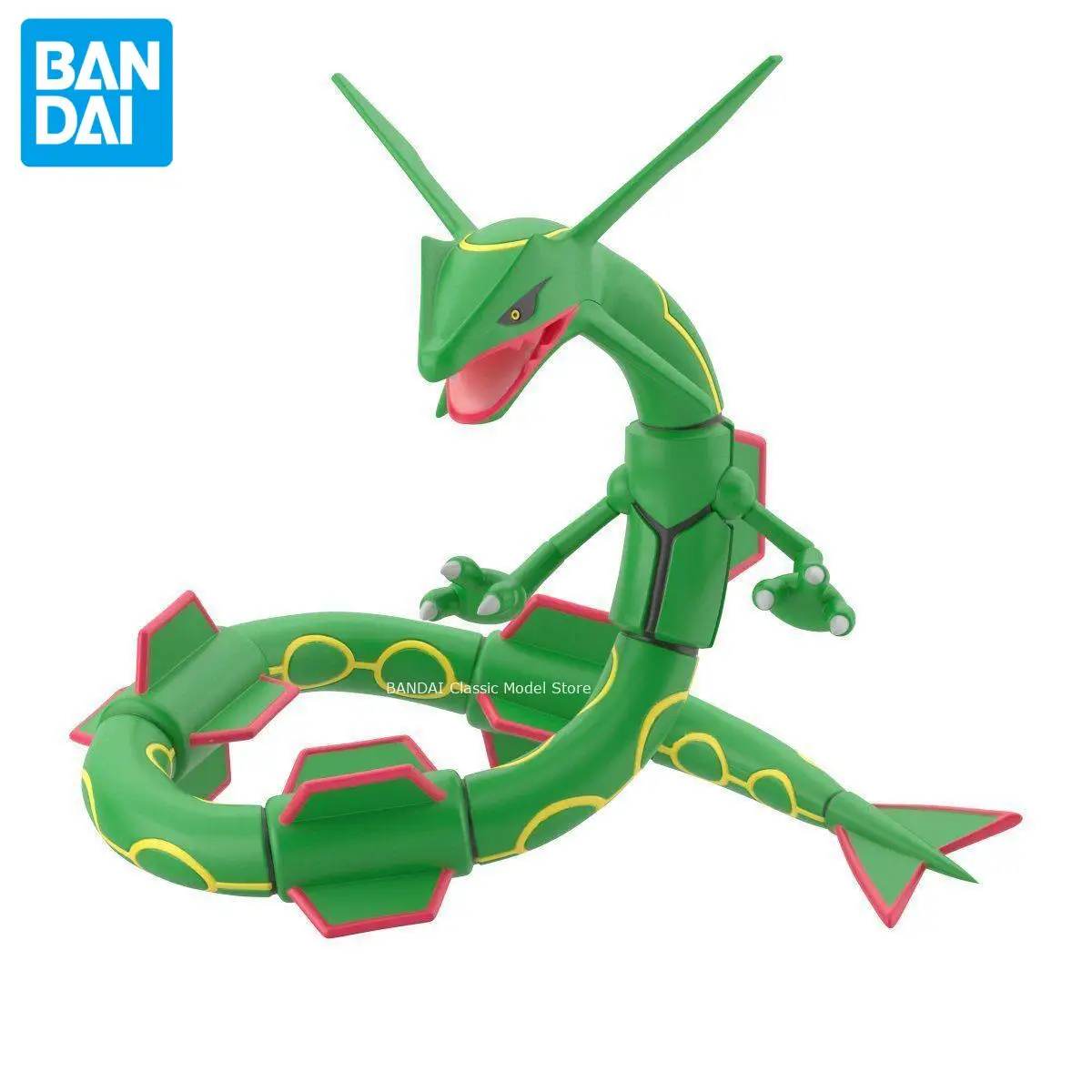 Фото Подлинная официальная оригинальная фигурка Bandai Pokemon Hoenn Scale World Rayquaza, аниме, Коллекционная модель куклы в штучной упаковке, игрушка №3