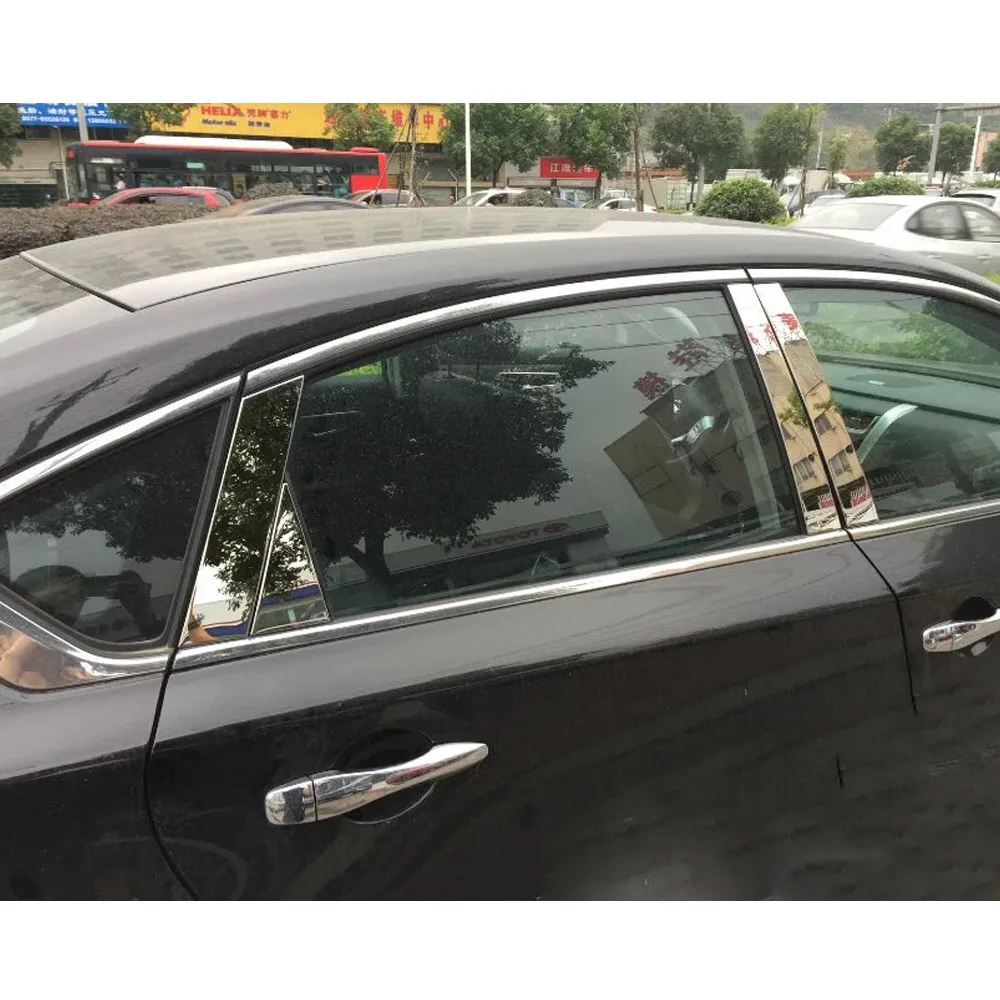 8 шт. декоративные столбики из нержавеющей стали для Nissan Altima Teana 2013 2014 2015 2016 2017