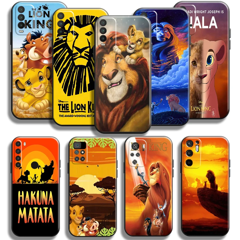 

Cartoon The Lion King Simba For Xiaomi Redmi Note 11 11S 11T 10 10S 10T 9 9S Pro Plus 5G Phone Case Redmi 10 9 9T 9A 9C Funda