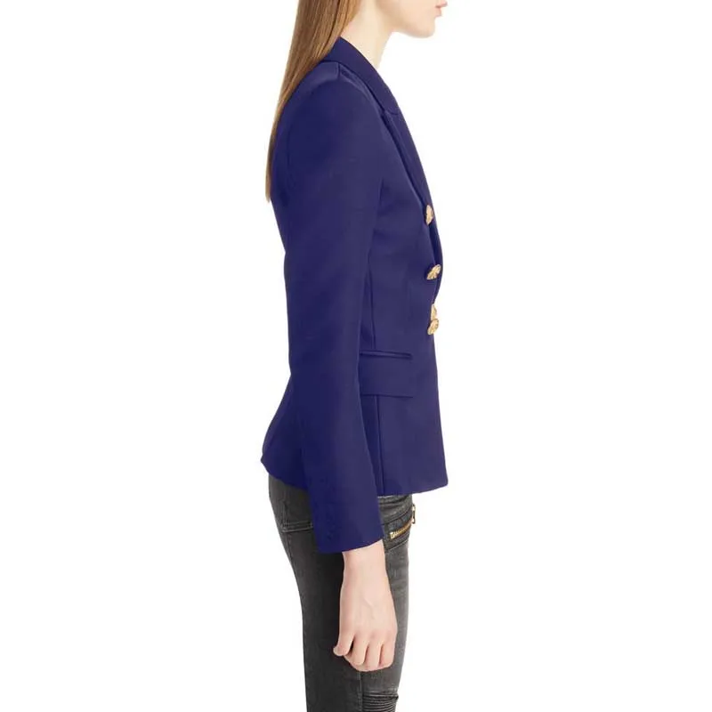 Women's Fashion Short Double Dreasted Small Blazer