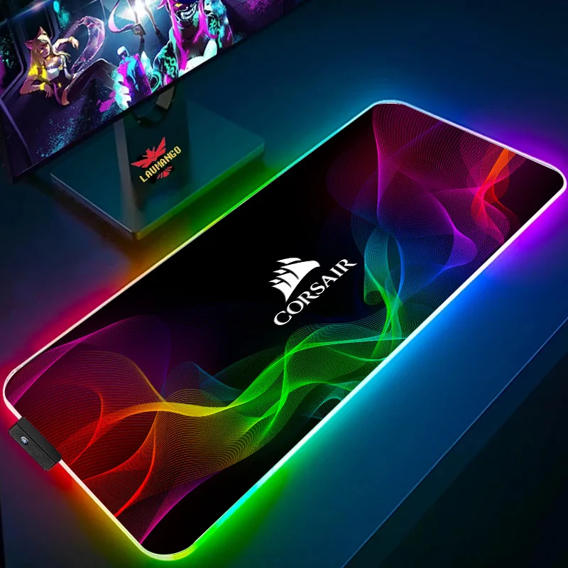 

Компьютерные аксессуары Corsair Rgb Коврик Для Мыши для ПК Xxl клавиатура Игровой Коврик для мыши Аниме игровые коврики Настольный коврик для гей...