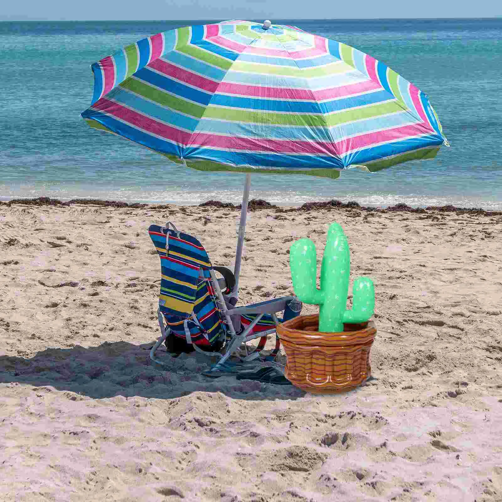 S Toy Cactus Ice Bucket Pool Party Drinks Large Cooler Fiesta Decoration 7500X4700X4700CM Pvc Cube Nadmuchiwany kształt
