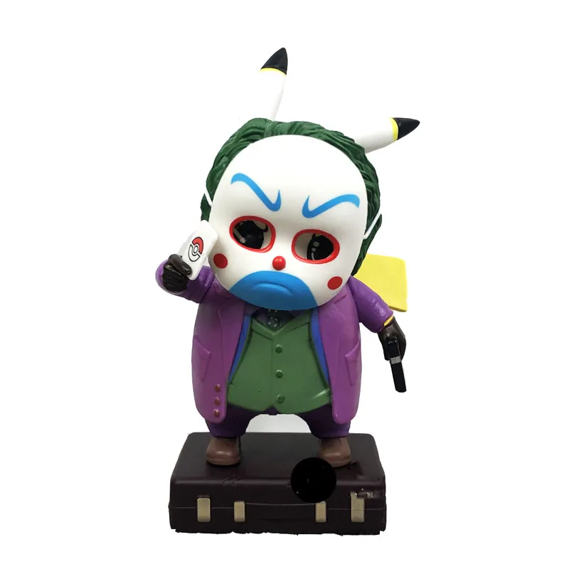 

Pokemon Pikachu Cos The Joker GK Collection Birthday Gifts Decoration Action Figure Statues collection model Toy