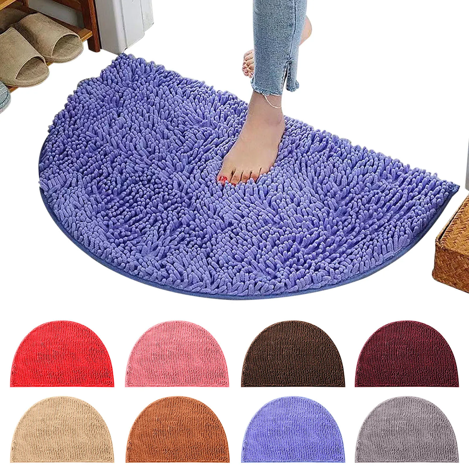 

Blanket for Man Textu Throw Blanket Semicircular Toilet Bathroom Household Bedroom Mat Absorbent Blanket Twin Fuzzy Blanket Size