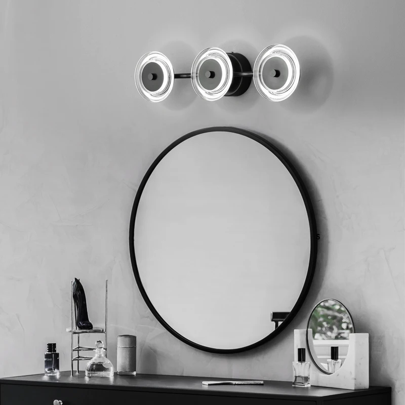 

Современная Минималистичная черная настенная лампа, светодиодный комнатный светильник для гостиной, телевизора, спальни, прикроватного столика, кабинета