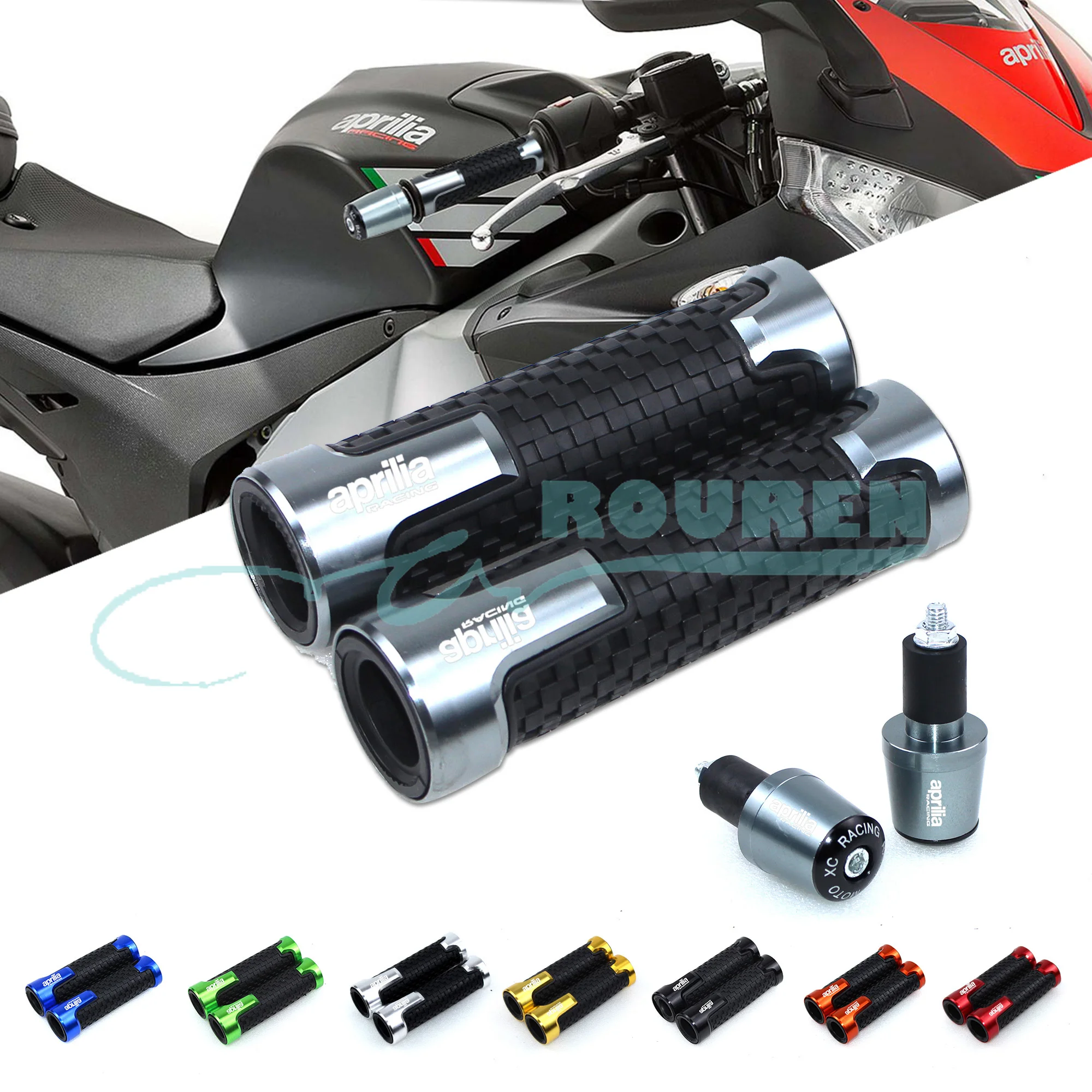 

For Aprilia RS125 RS 125 1996-2005 2004 2003 2002 2001 7/8" 22mm Motorcycle Handle Grips Accessories Racing Handlebar Grip