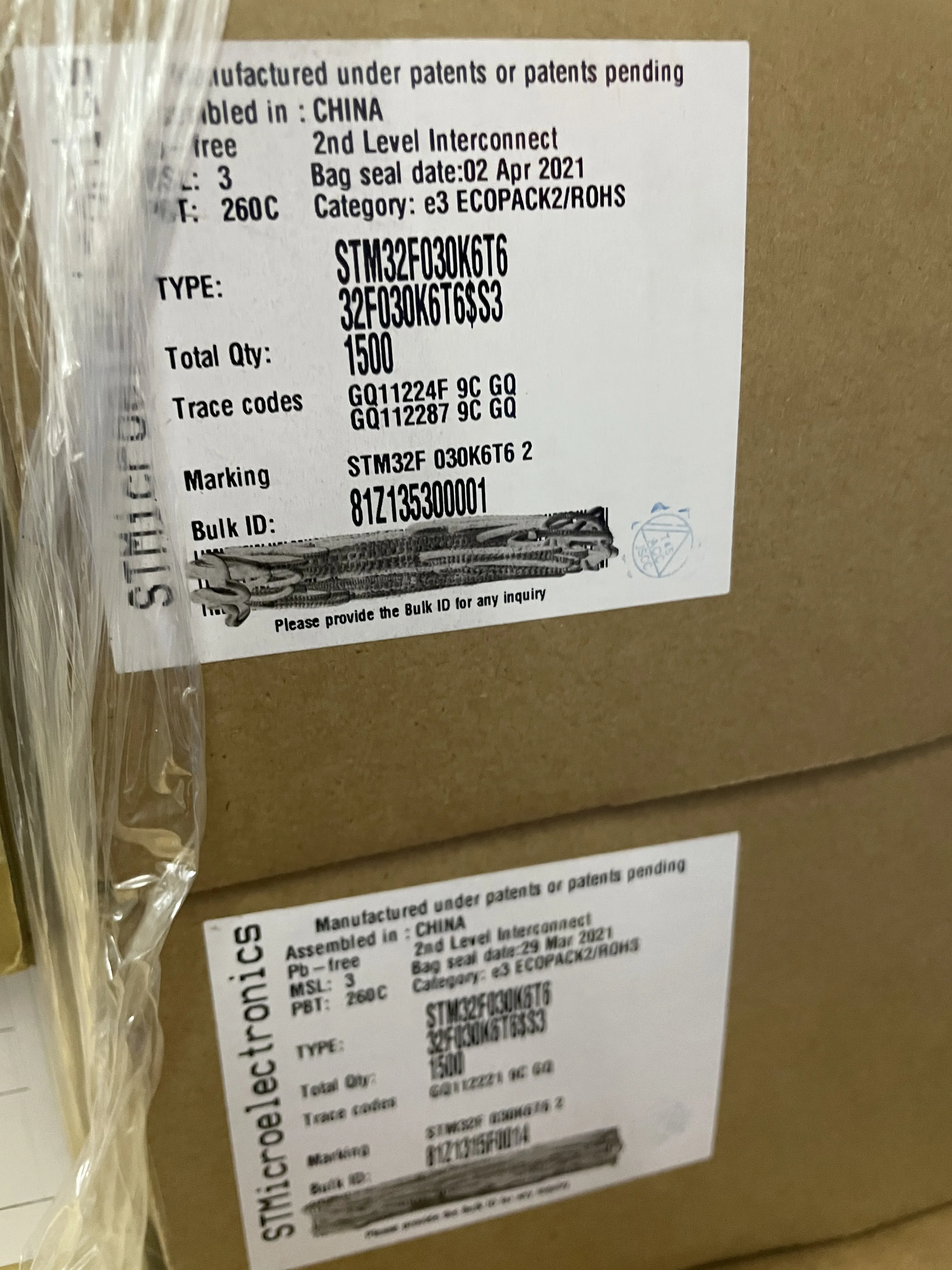 STM32F030K6T6 LQFP-32 микроконтроллер, 32-разрядный, значение линии, новый оригинальный запас