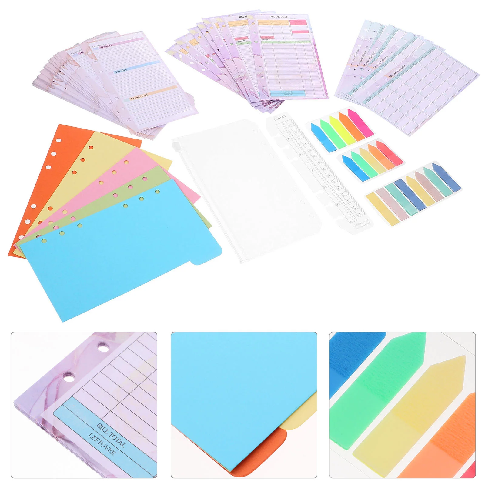 

1 Set Professional Lined Papers Convenient Binder Papers Compact Loose Leaf Papers