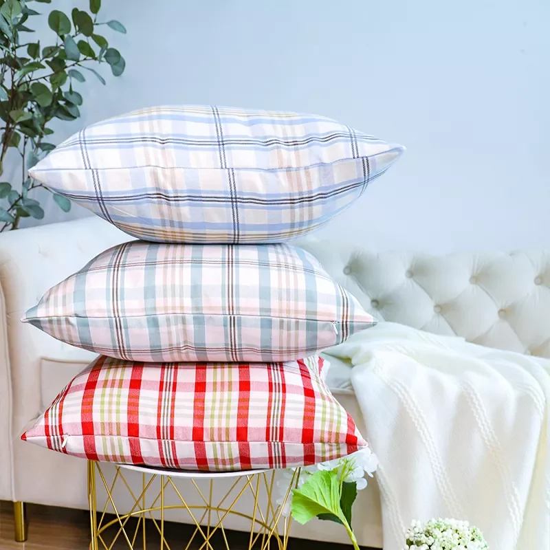 

2022Cushion Cover Yarn Dyed Pillow Cover for Sofa Living Room Home Decor Pillowcase 45x45cm Nordic Decorative Pillows Boho Style