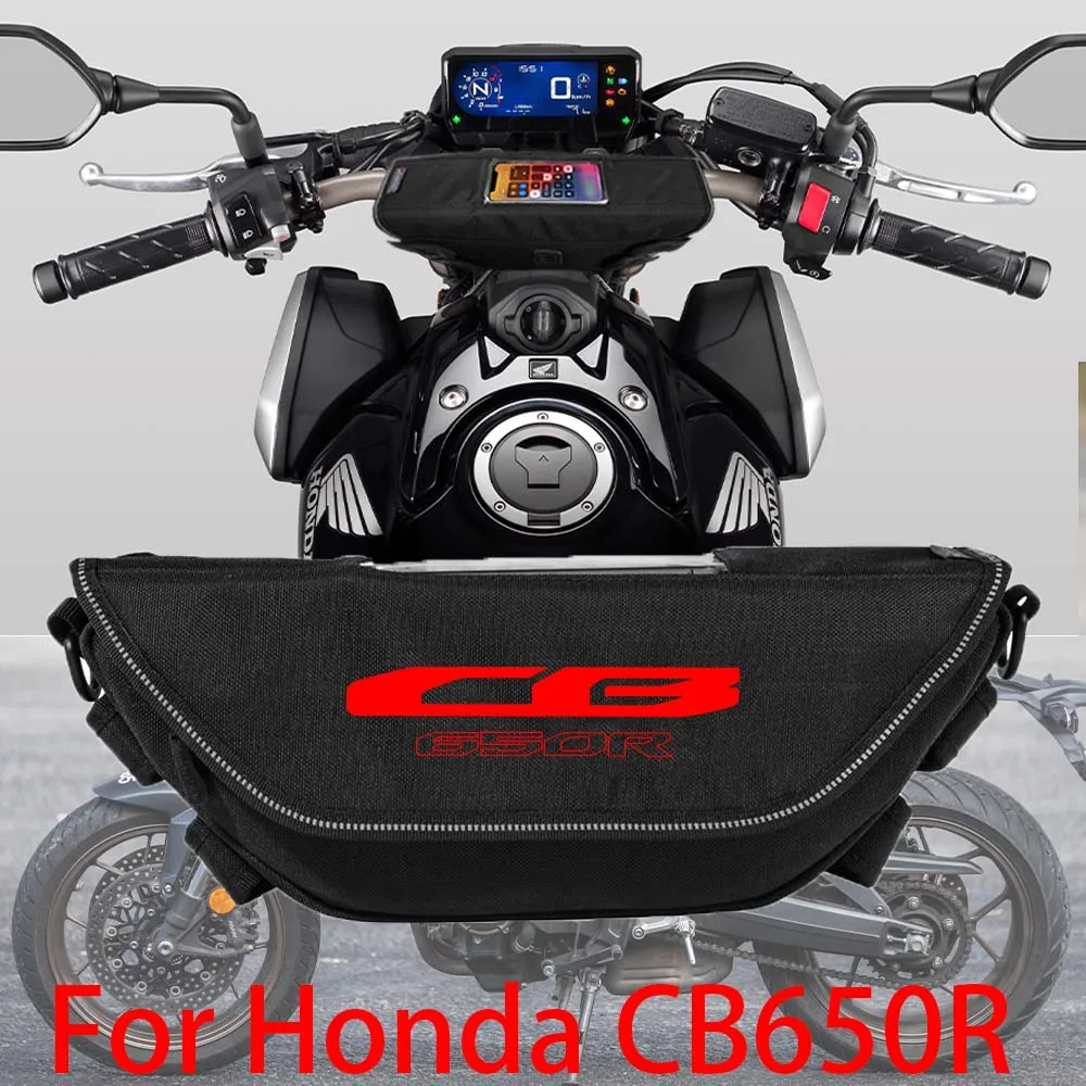 

For HONDA CB650R CB 650R 650 Motorcycle accessory Waterproof And Dustproof Handlebar Storage Bag navigation bag