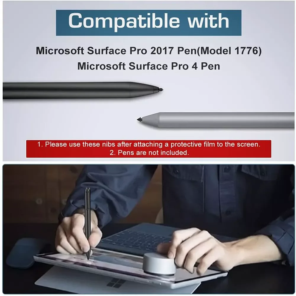 Наконечники для ручки сменные наконечники стилуса HB 2H Microsoft Surface Pro 7/6/5/4/Book/Studio/Go -