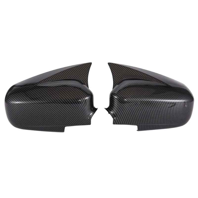 

Car Carbon Fiber Ox Horn Rearview Side Glass Mirror Cover Trim Frame Side Mirror Caps For Honda Civic 2004 2005