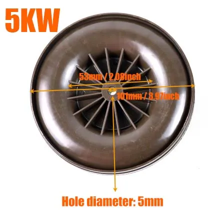 12 В автомобильный обогреватель, двигатель вентилятора, внутреннее ветровое колесо для китайских 2 кВт 5 кВт дизельных воздушных стояночных обогревателей D2 D4