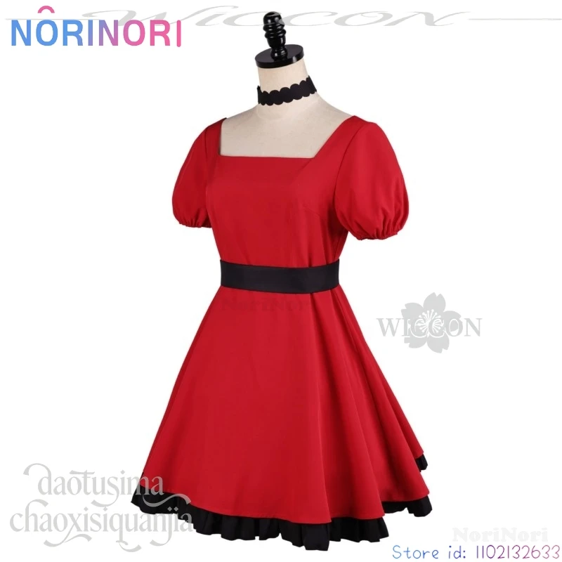 Фото Костюм для косплея Ruby Hoshinoo из аниме Oshi no Ko, сезон 3, сексуальное красное платье в стиле гот-лолита с чокером, для Хэллоуина и Рождества №5
