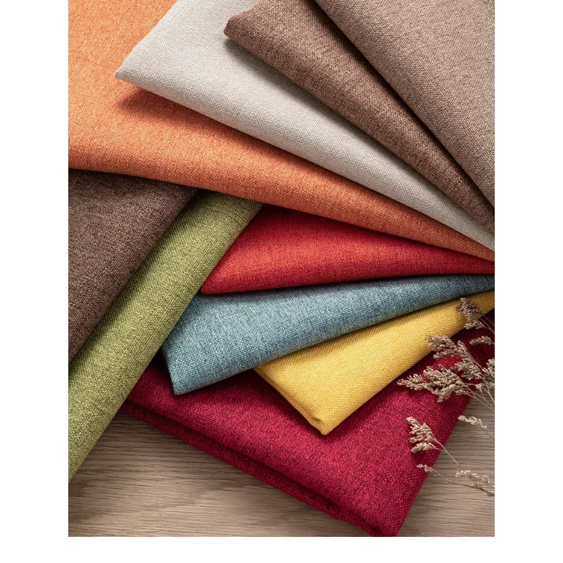 Плотная простая льняная ткань измерительный прибор скатерть сумки Подушка