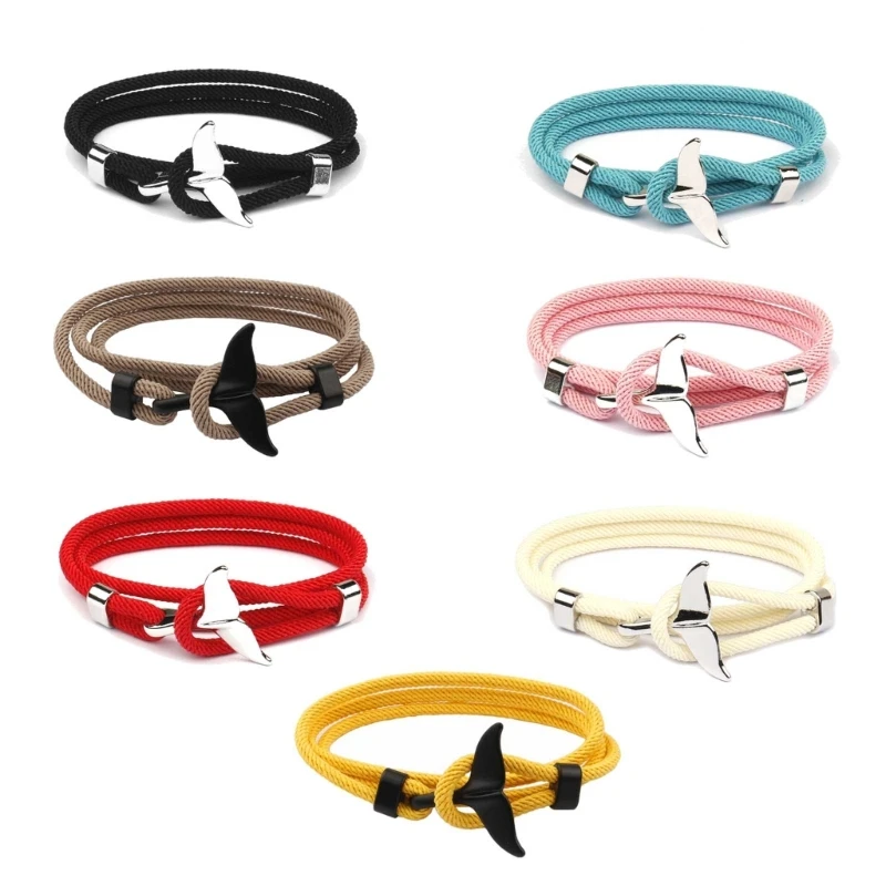 

Whale Tail Bracelet For Men Wristband Jewelry Beach Wristband Chain Jewelry