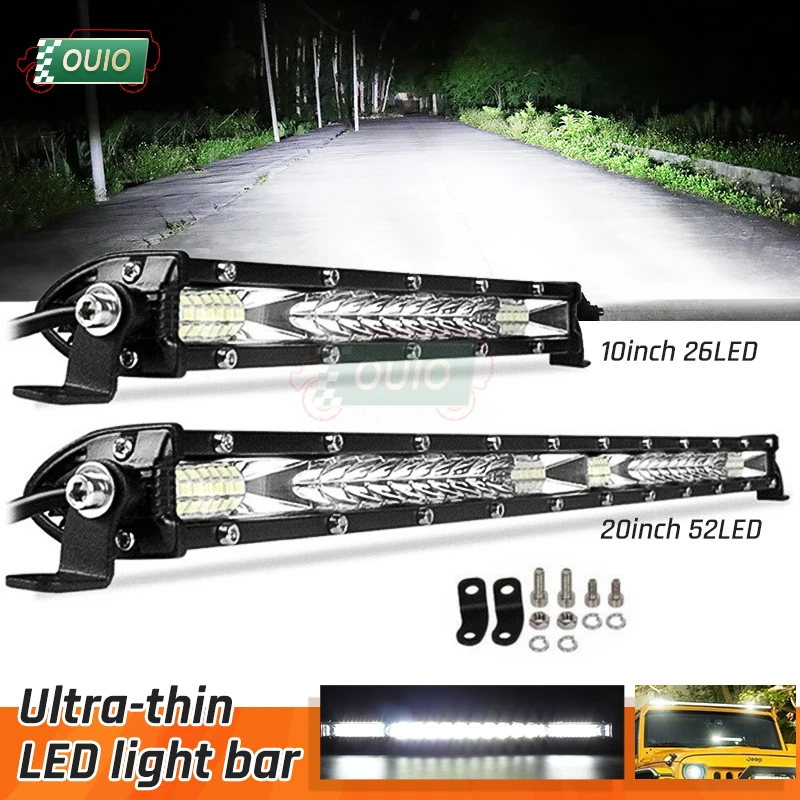 

Светодиодная ультратонкая панель рабочего освещения 10 ''20'' 12V2 4V, светодиодное освещение для автомобиля, точечный свет, рабочий свет для вожд...