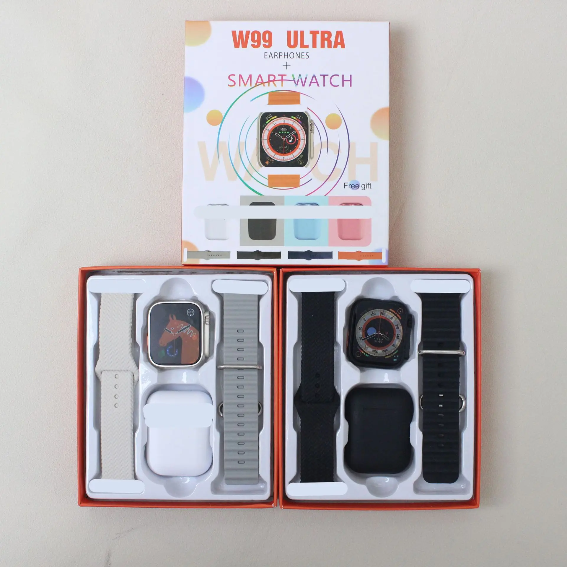

W99 Huaqiang North Bluetooth-наушники, умные часы 2 в-