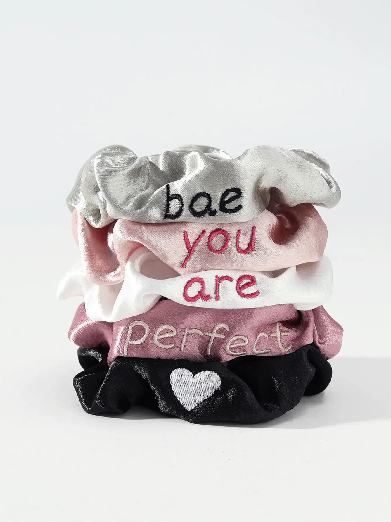 

5 шт., Детские резинки для волос с надписью «You Had Me At Hello»