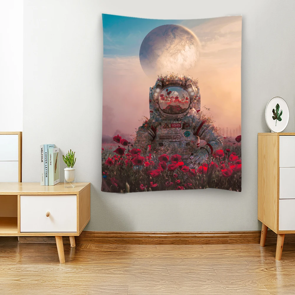 

Astronaut Tapestry kawaii Room Decor Wall Hanging Tapestry Hippie decoration maison Home Decor aesthetic room decor