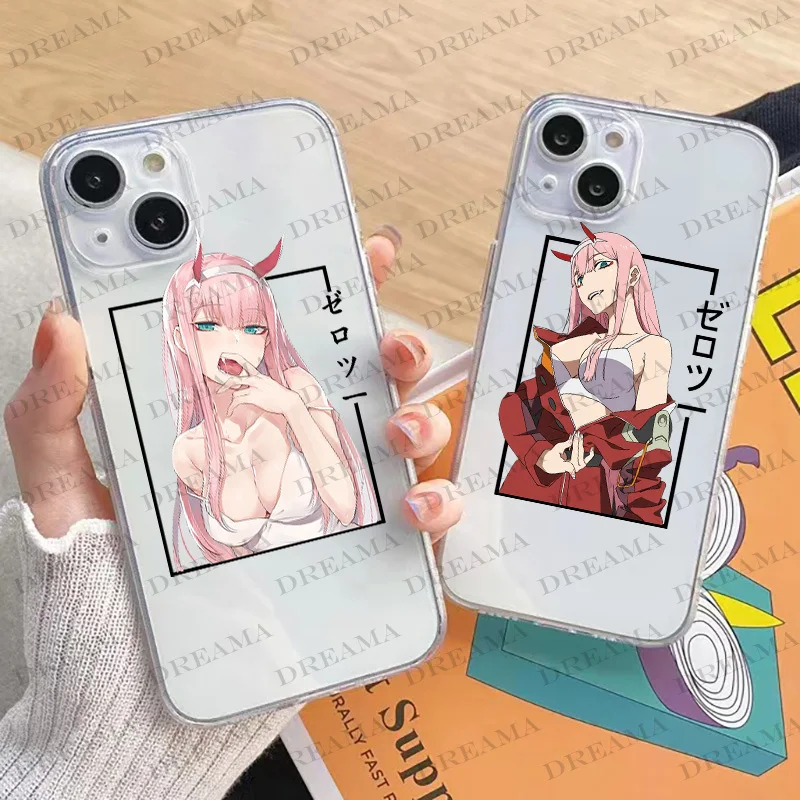 

Sexy Zero Two Phone Case for IPhone 11 12 13 X XR XS Pro SE2020 6 6S 7 8 Plus Manga Anime Girls Iphone Case
