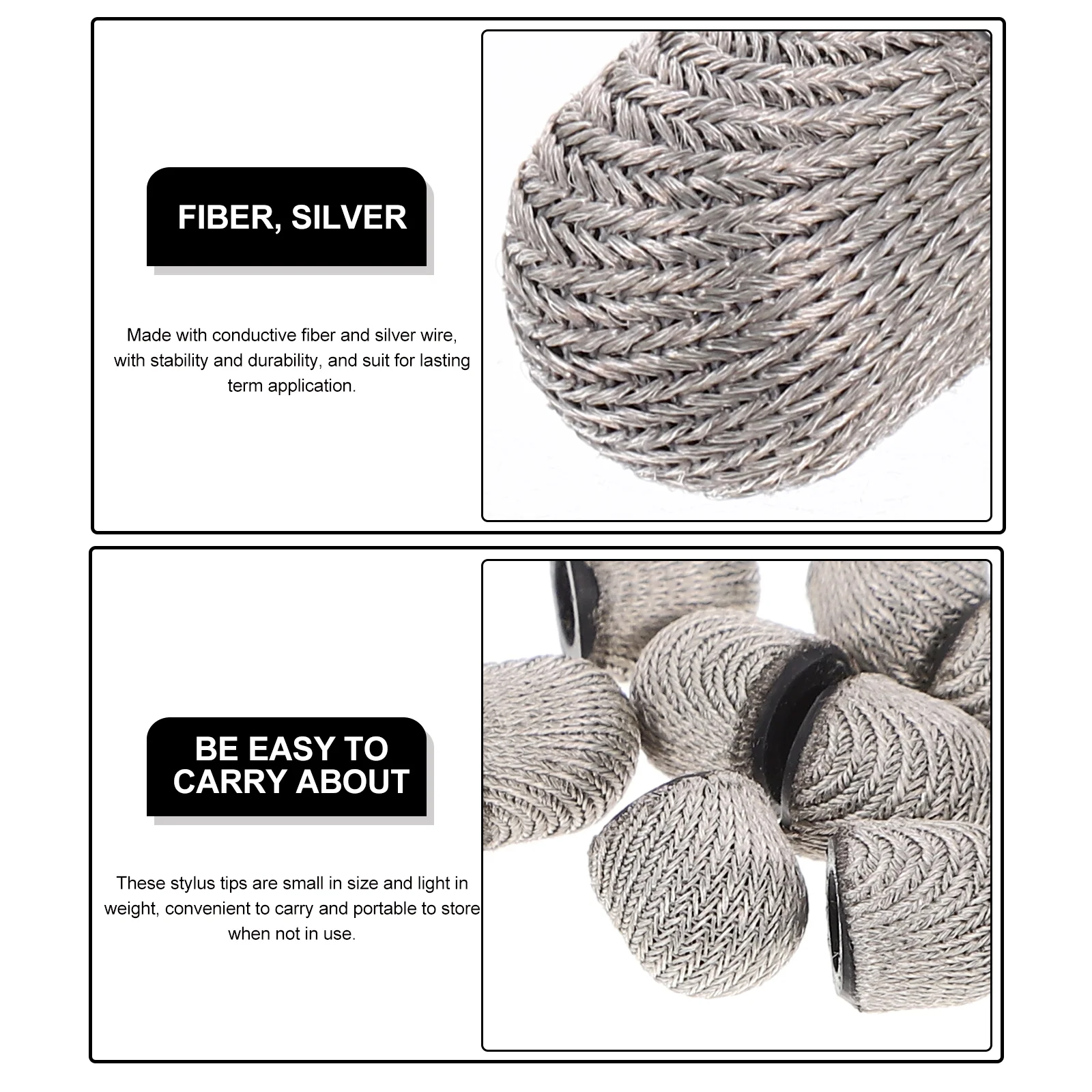 10 Pcs Mesh Cloth Disc Pen Tip Capacitive Suction Cup Conductive Fiber (nano Silver Wire Tip) Replacement Stylus Tips for