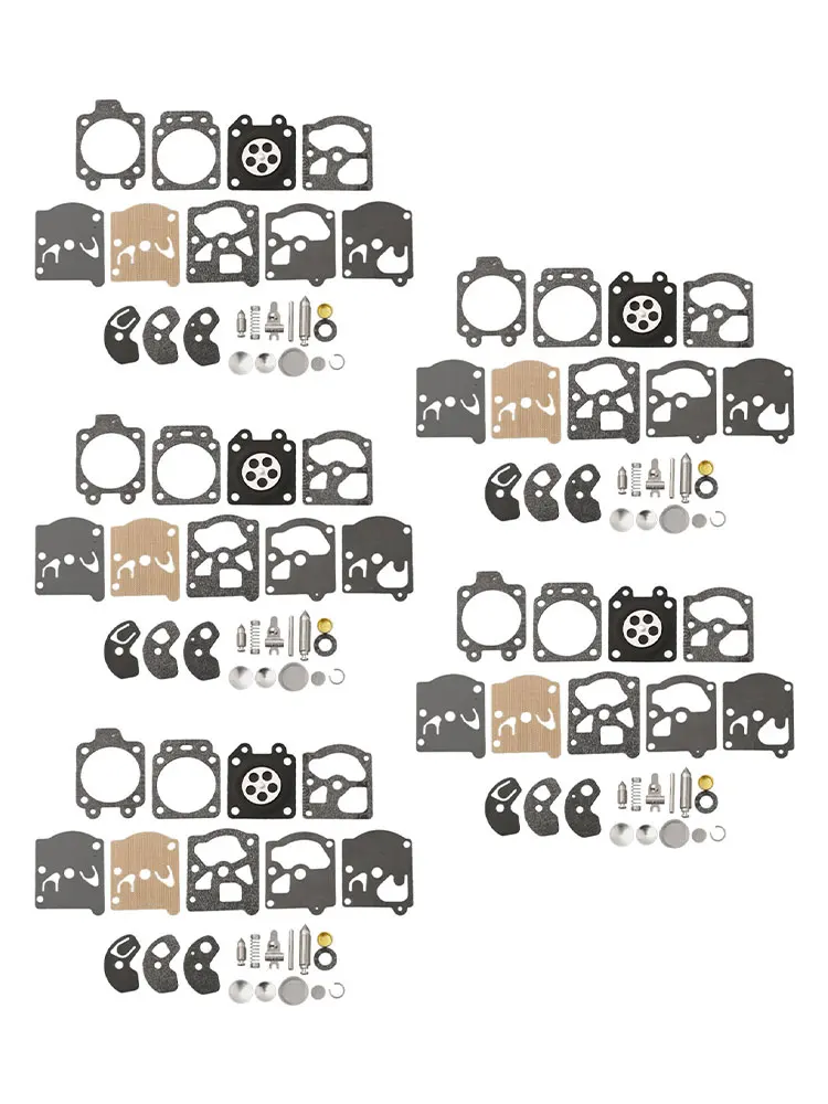 Комплект из 5 ремонтных комплектов для уплотнения диафрагмы карбюратора Walbro K10 WAT