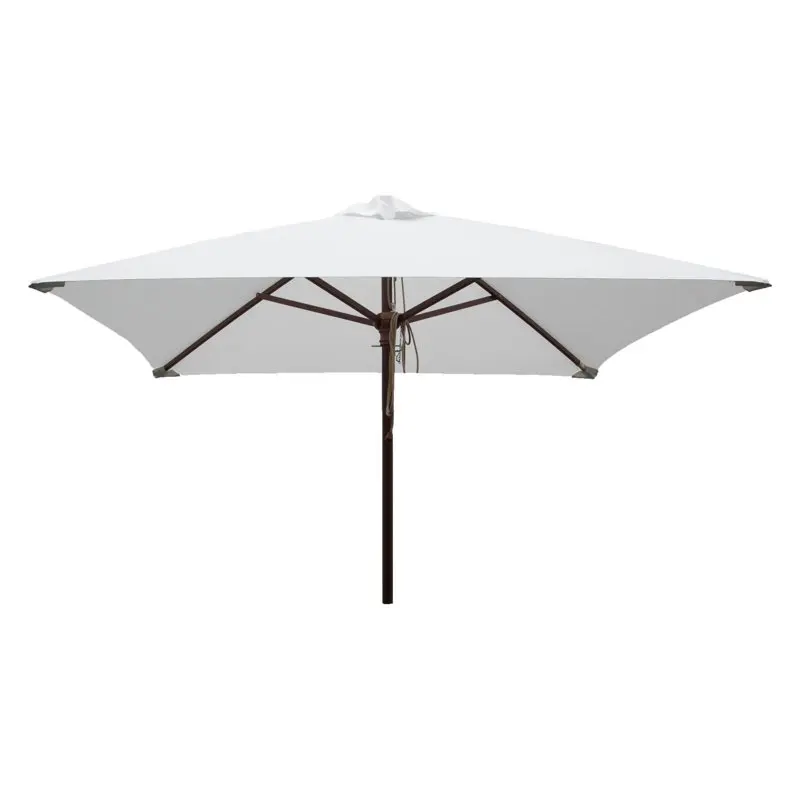 

Classic Wood 6.5' Square Patio Umbrella, Natural