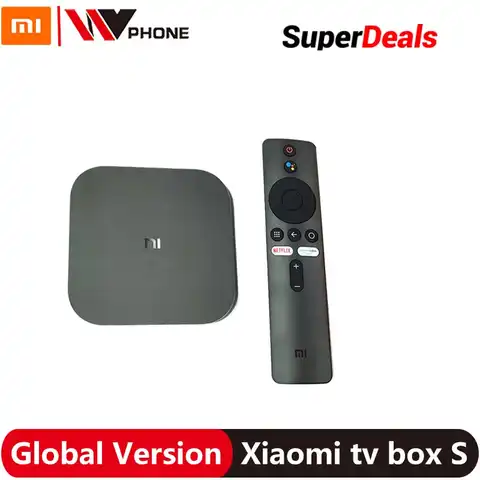 ТВ-приставка Xiaomi Mi TV Box S 4K HDR Android TV 8,1 Ultra HD 2G 8G WIFI Google Chromecast телеприставка 4 медиаплеер
