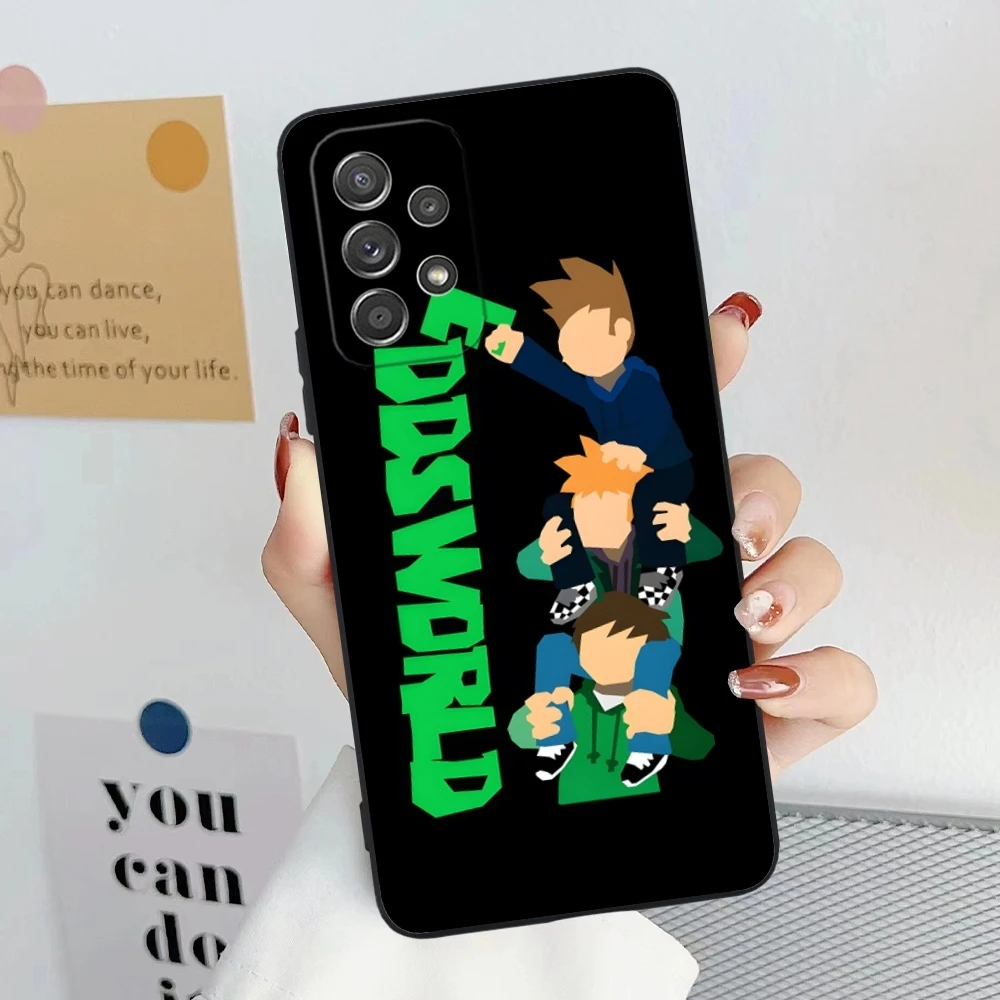 Крутой чехол Eddsworld для мобильного телефона Samsung Galaxy A91 73 71 70 54 53 52 34 24 23 21 S черный