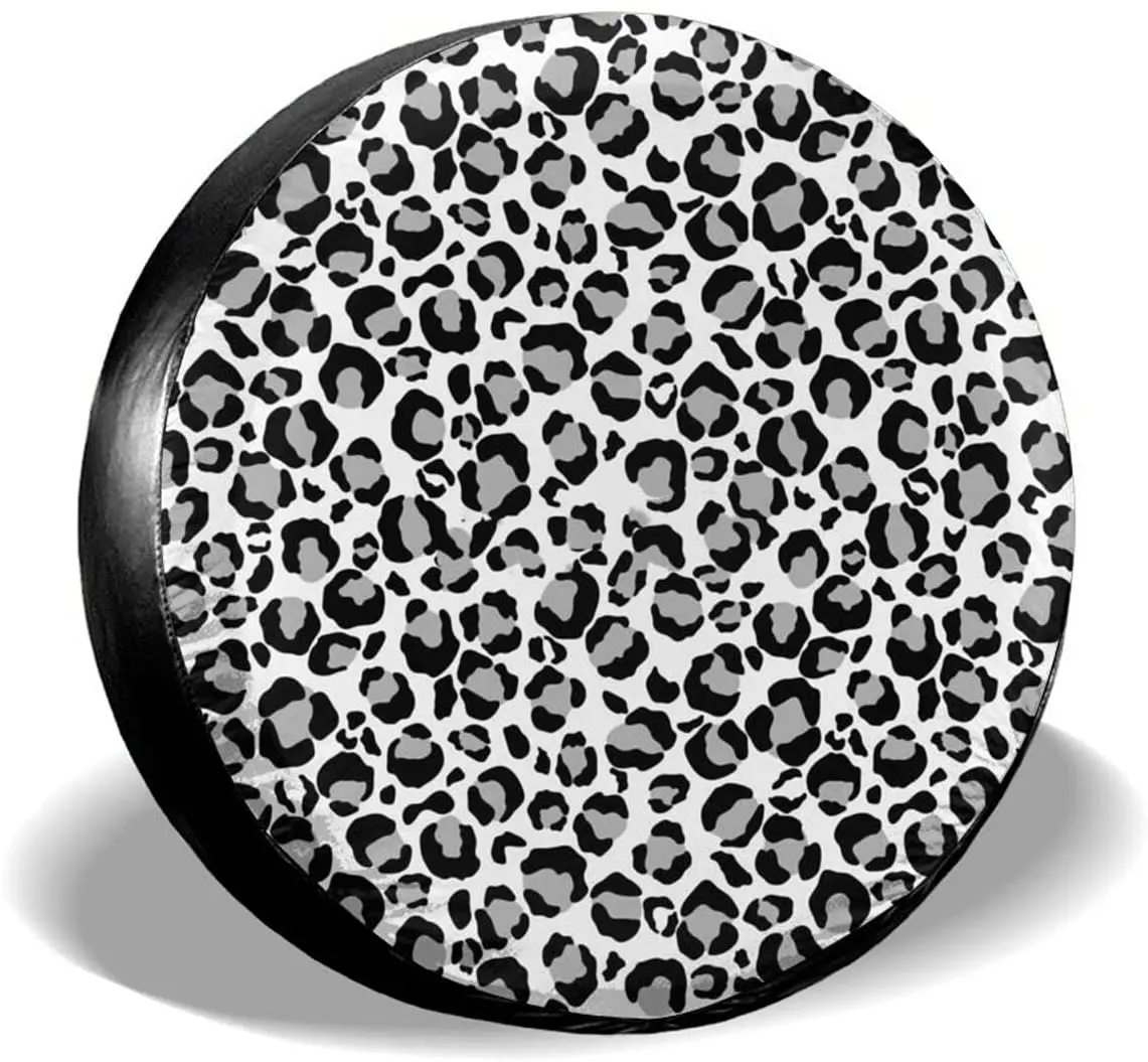 

Delumie осенний Декор снежный Леопардовый принт запасные покрышки для колес для женщин Rv покрышки для прицепов Jeep SUV что