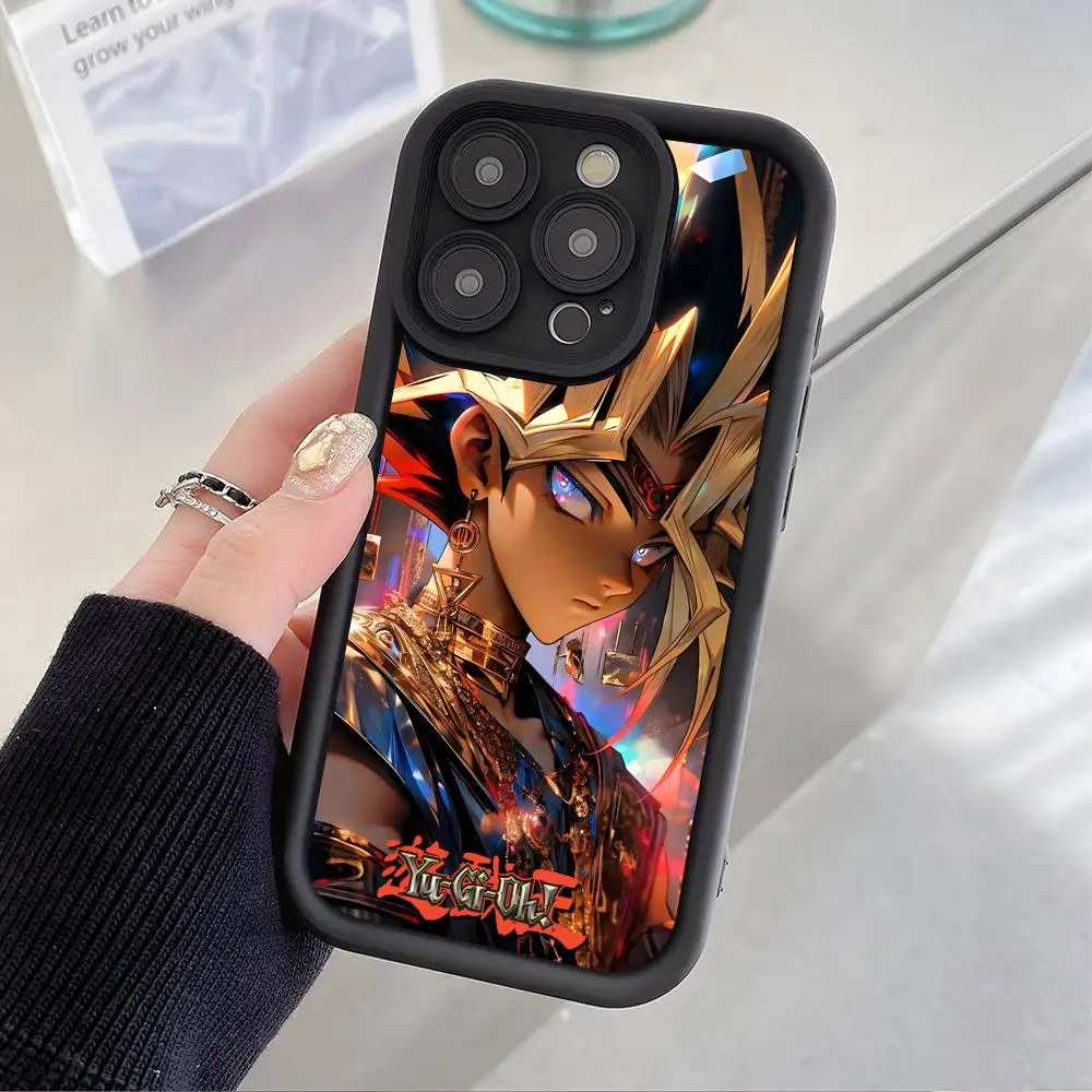 Фото Чехол для телефона Yugioh Yami Yugi для iPhone 17 16 15 14 13 12 11 Air Pro Max Plus, черный, мягкий, из ТПУ, противоударный №1
