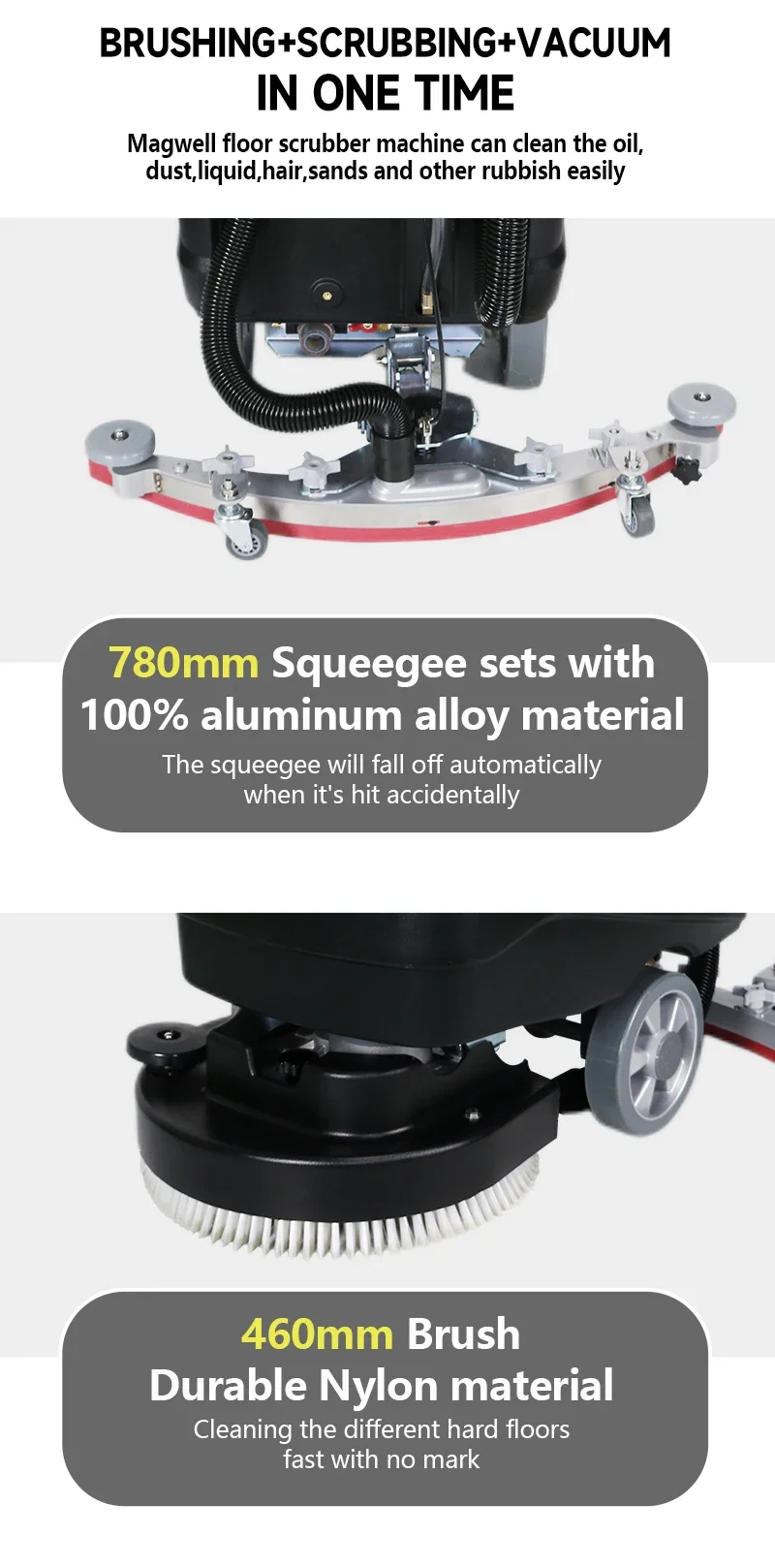 Скребок для пола Magwell C460S с аккумулятором